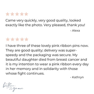 breast cancer awareness ribbon pin reviews uk