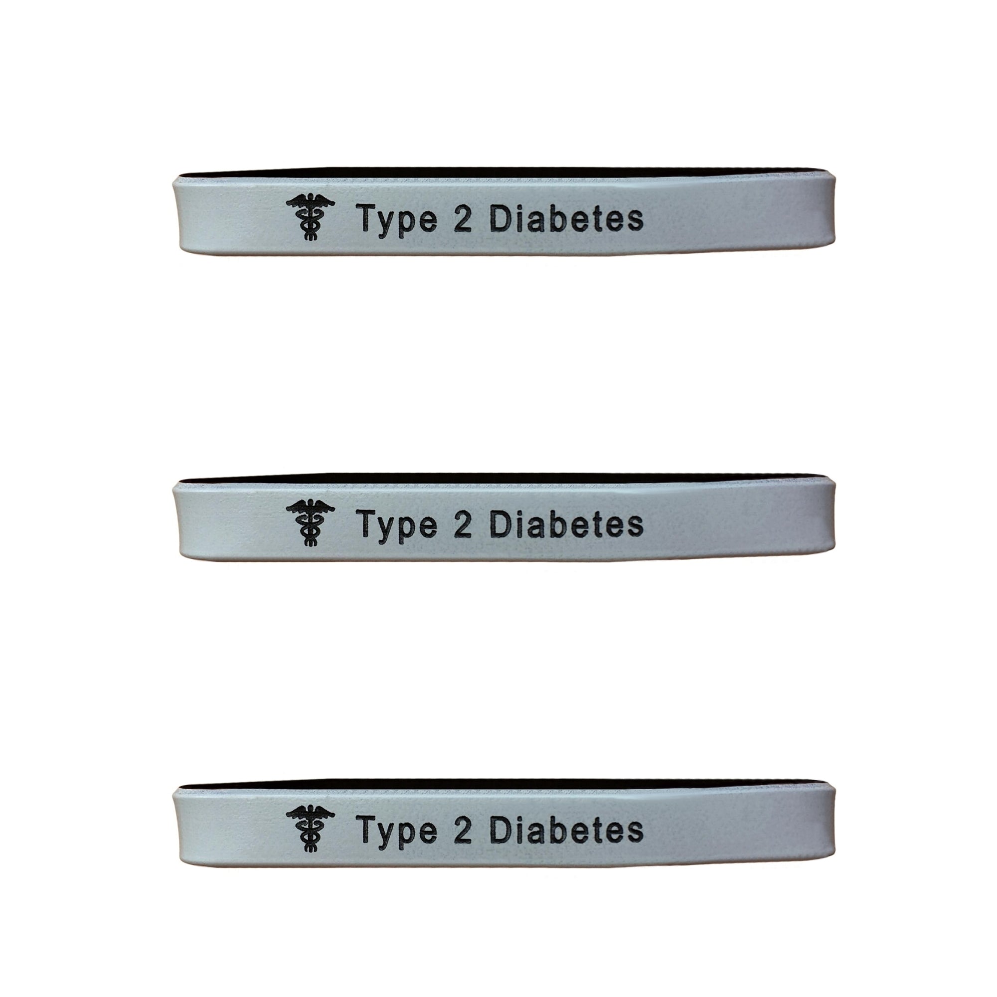 medical alert silicone wristbands grey black set