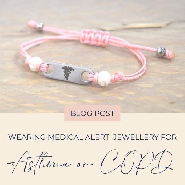 Medical bracelet for asthma copd