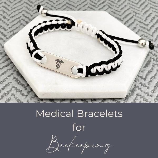 Medical bracelets for beekeeping