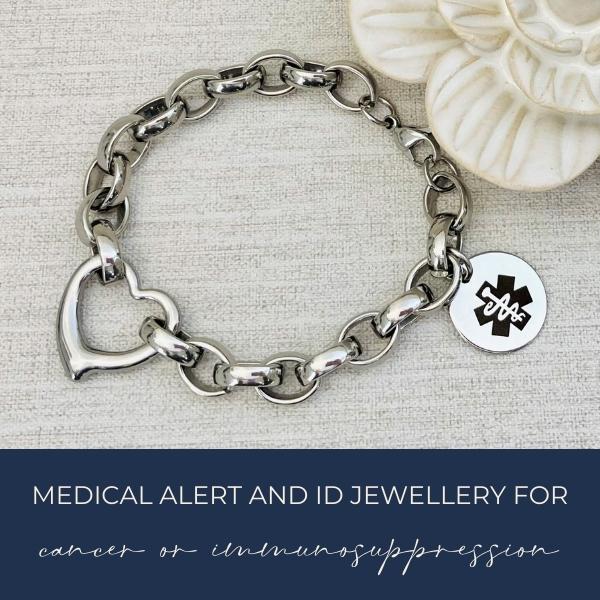 Medical jewellery for cancer immunosuppression