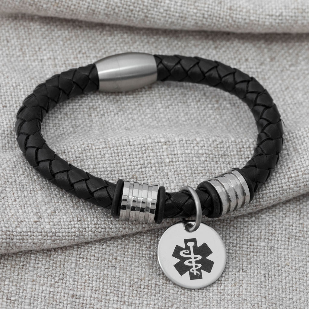 mens-leather-medical-bracelet-personalised-id