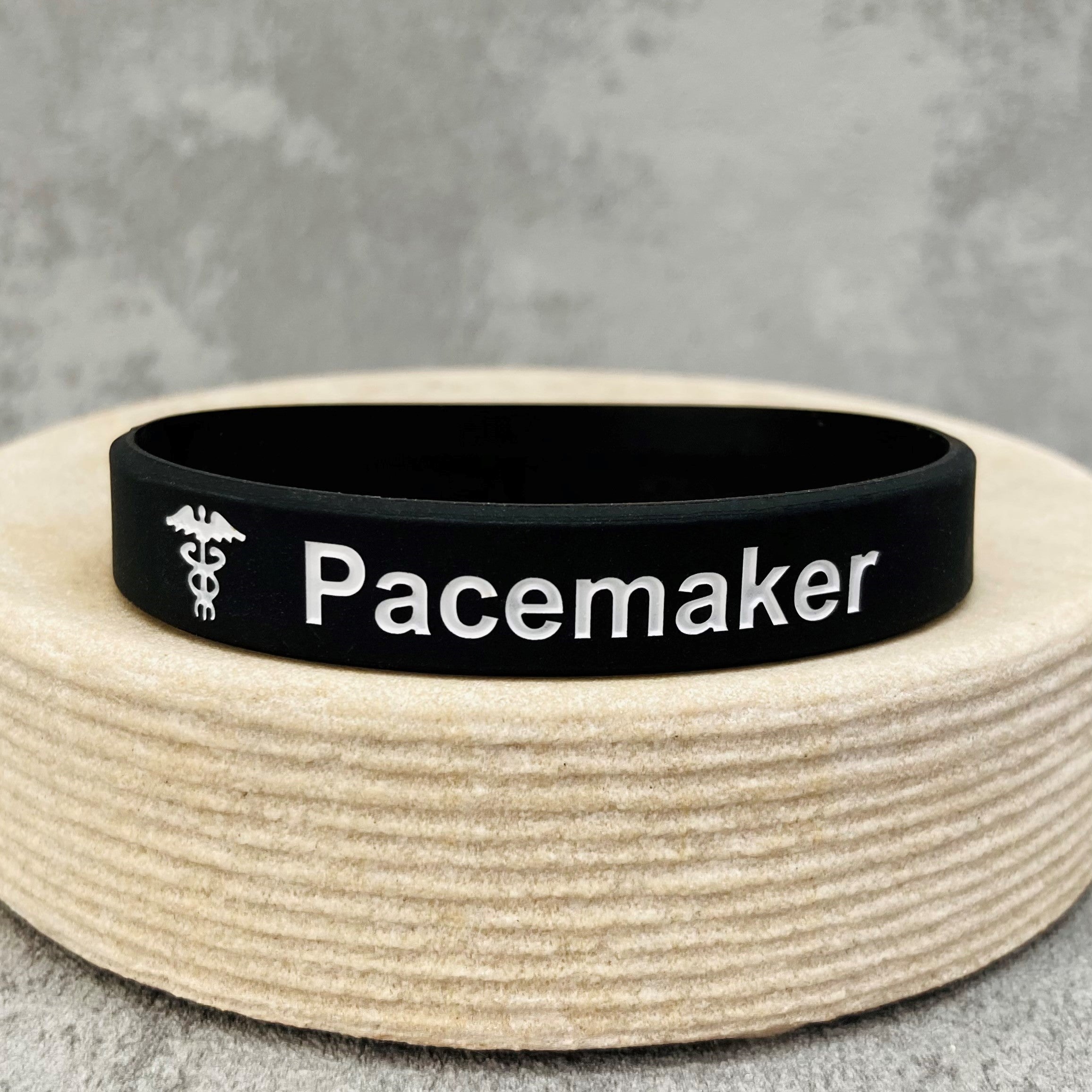 pacemaker medical alert silicone wristband