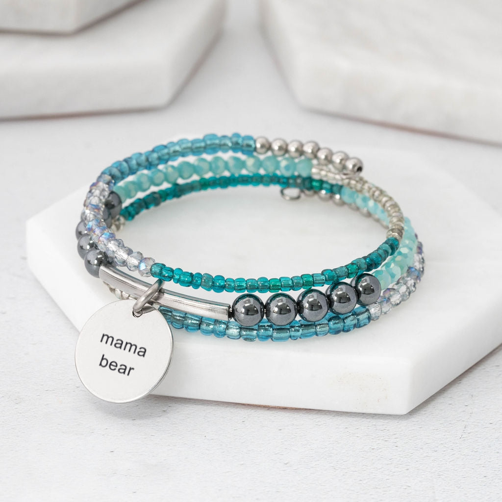pretty-personalised-bracelet-memory-wire