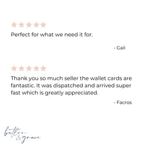 5 star product reviews for addison's disease wallet cards