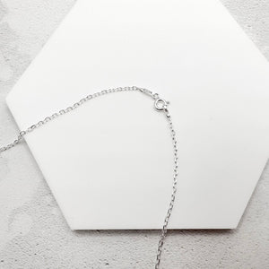 adhd silver necklace clasp