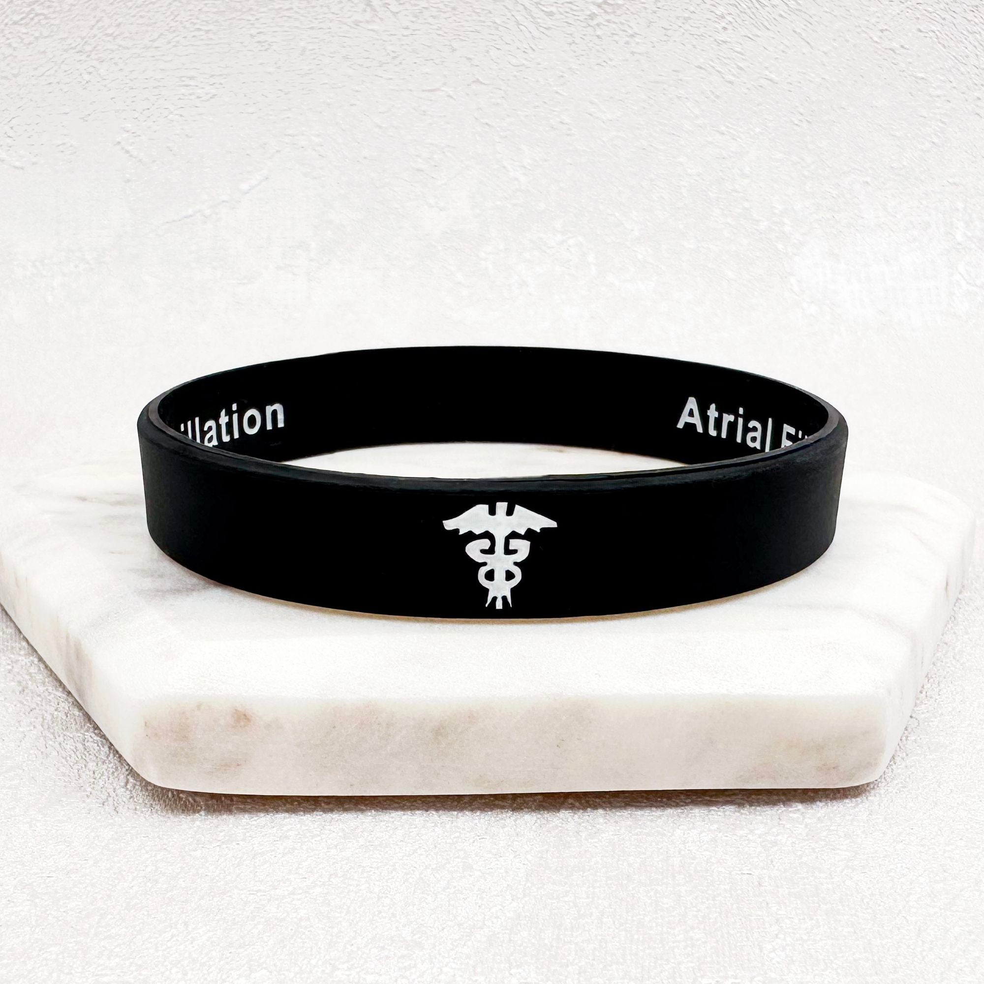 Atrial Fibrillation Hidden Message Wristband Butler and Grace Ltd