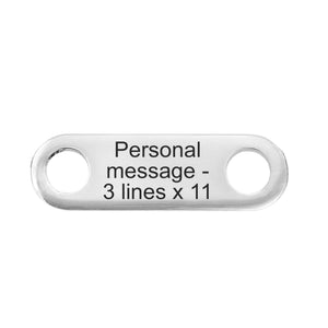 agate gps bracelet charm tag