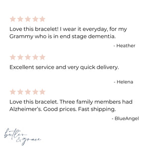 5 star product reviews for alzheimers wristband