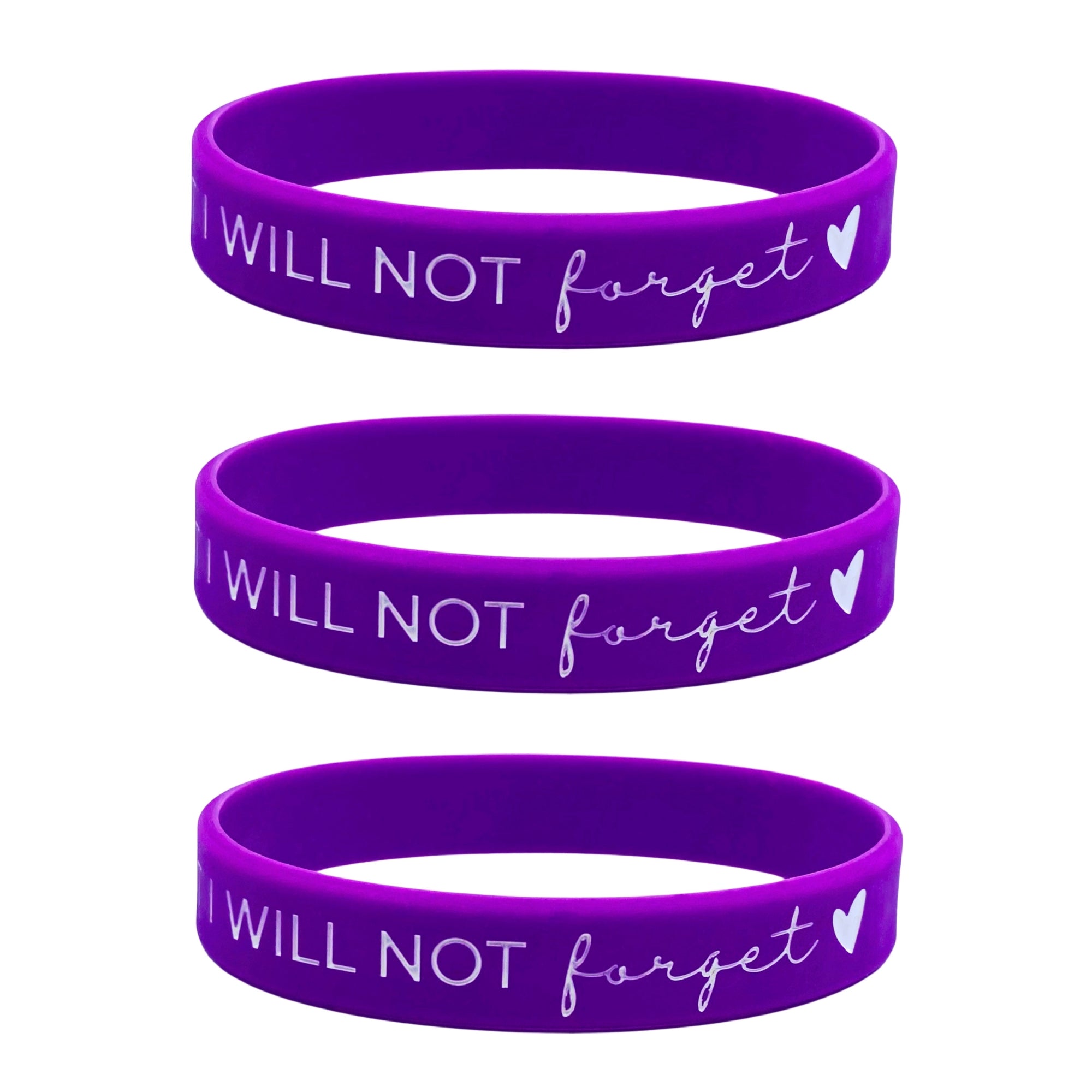 Amazon.com: Alzheimer's Awareness Silicone Bracelet 25 Pack: Clothing,  Shoes & Jewelry
