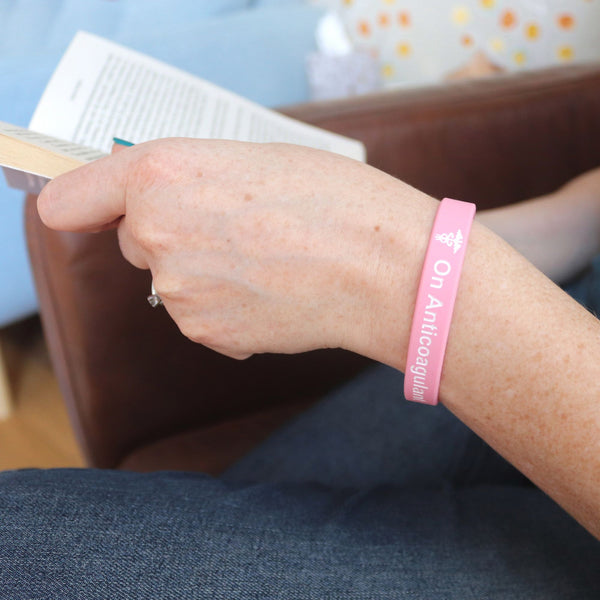 On Anticoagulant Silicone Wristbands Grey Pink Sky Set Butler