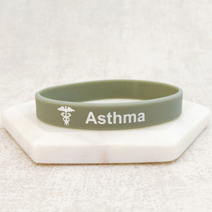 asthmatic wristbands sky grey