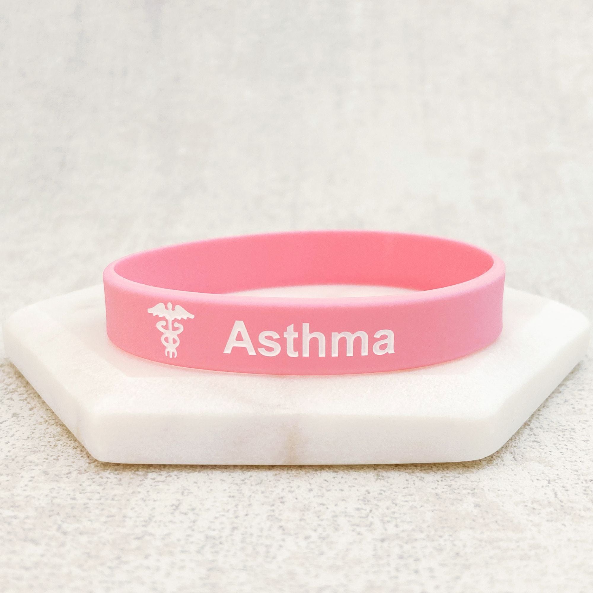 Buy Lyndong 4 Pack Asthma Silicone Medical Alert Emergency Bracelet  Wristbands, Silicone at Amazon.in