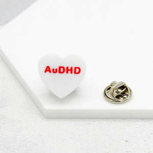 audhd awareness pin badge for her
