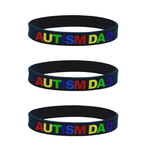autism dad wristband set