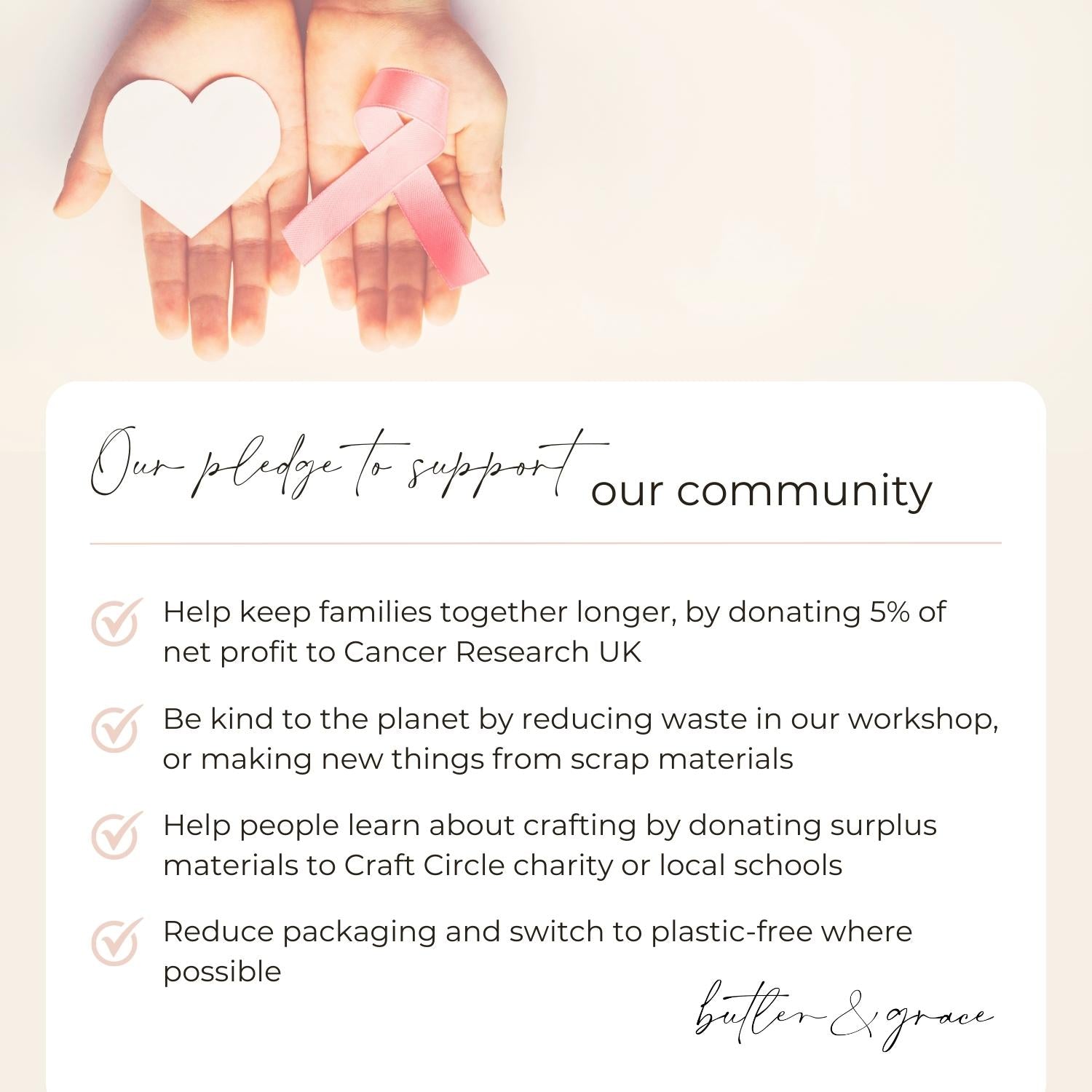 Autism wallet card brand pledge: donating profits to charity and reducing plastic waste