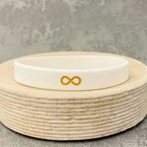autistic gold infinity wristband awareness silicone