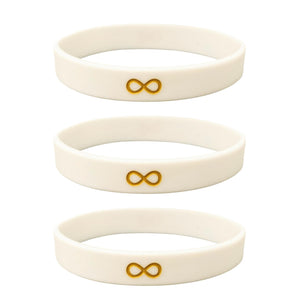 autistic gold infinity wristband set