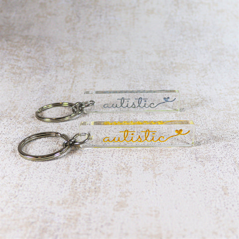 autistic key chain keychain awareness gift