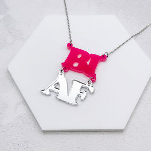 bi af necklace bisexual gift uk