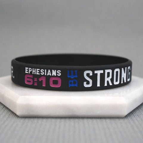 bible verse wristbands ephesians 6 10 strong