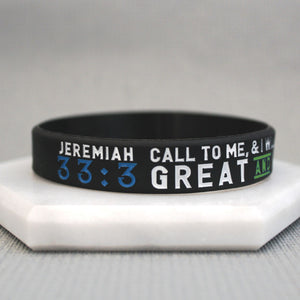 bible verse wristbands jeremiah 33 3 great