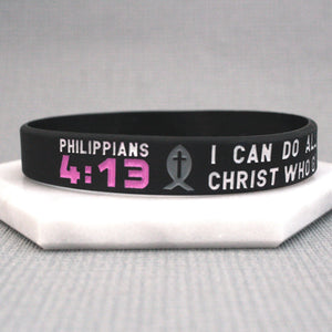 bible verse wristbands philippians 4 13 for adults