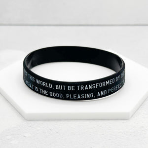 bible verse wristbands romans 12 2 jewellery