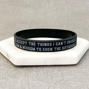 bible verse wristbands serenity blue religious