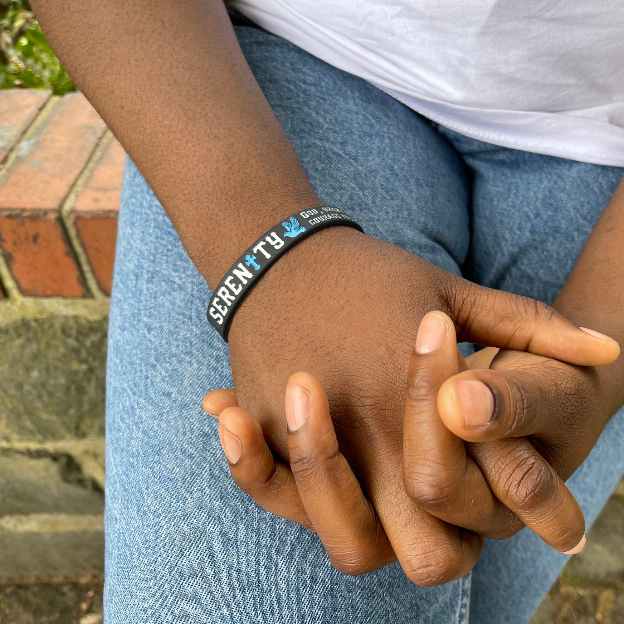 Silver serenity sale prayer bracelet