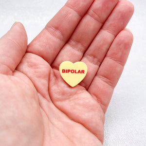 bipolar awareness pin handmade small business uk