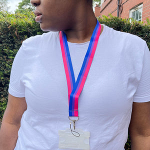 bisexual awareness lanyard bi pride