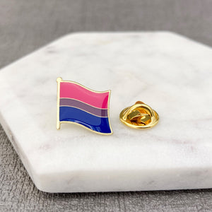 bisexual gift set flag pin striped
