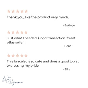 5 star product reviews for black dog semicolon pin