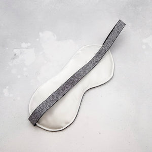 padded sleep mask with satin lining and elastic band