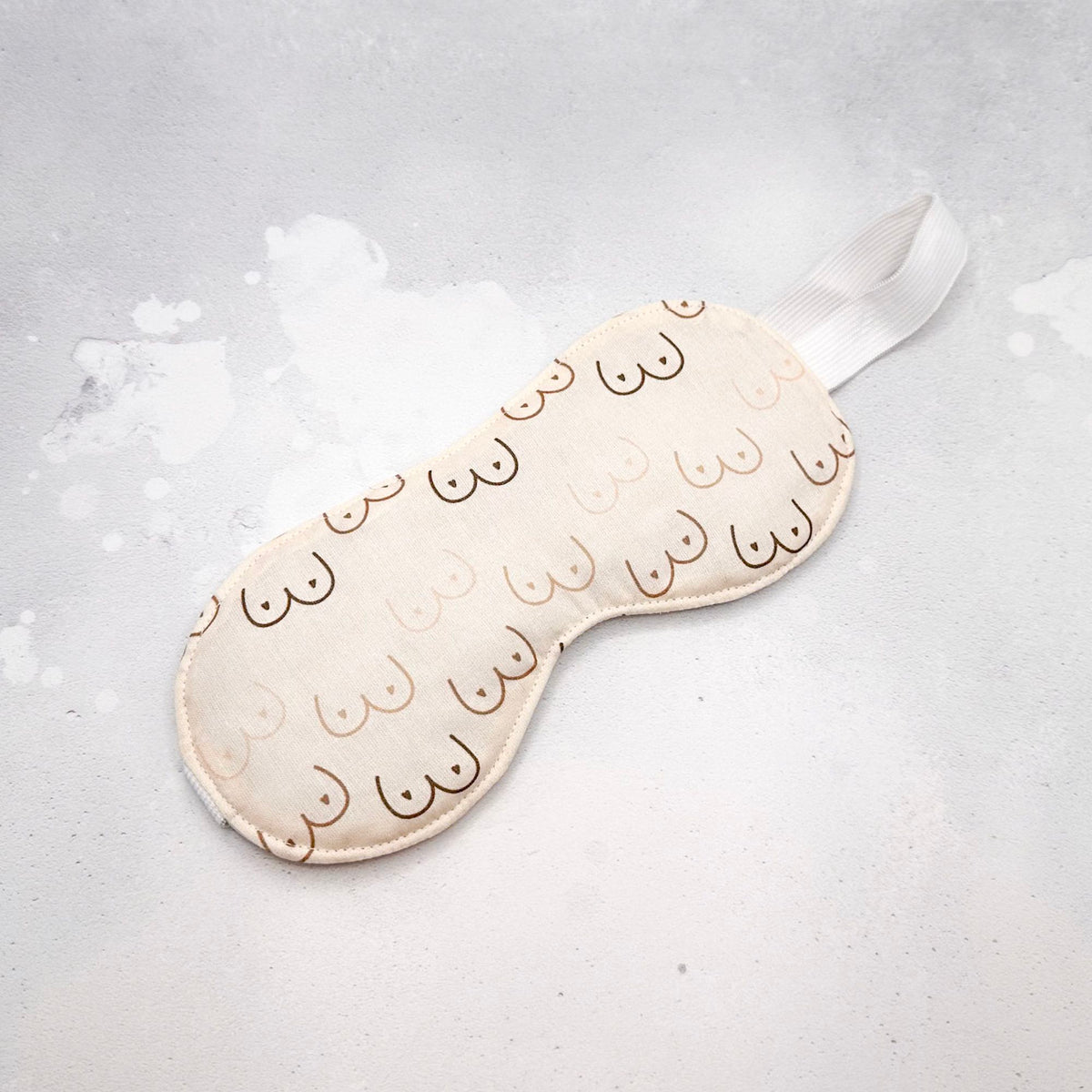 Sleep mask with breasts pattern 
