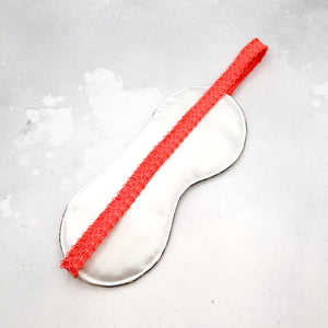 padded satin sleep mask with elastic band