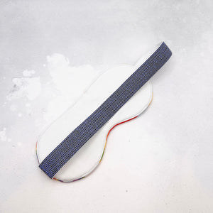 padded sleep mask with satin lining and elastic band