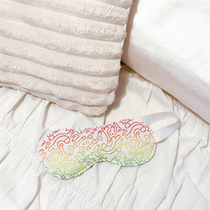 Eye mask with colourful male anatomy pattern 