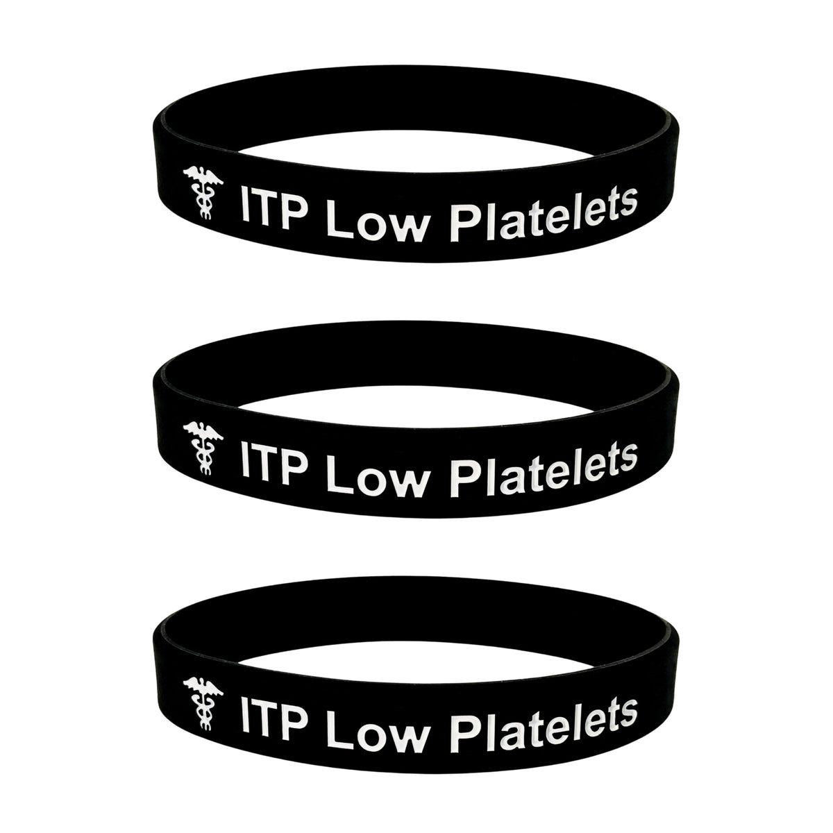 bleeding disorder wristband for low platelets set