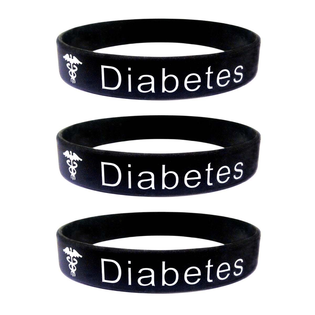 casual diabetes wristband set