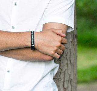 casual myasthenia gravis wristband for men