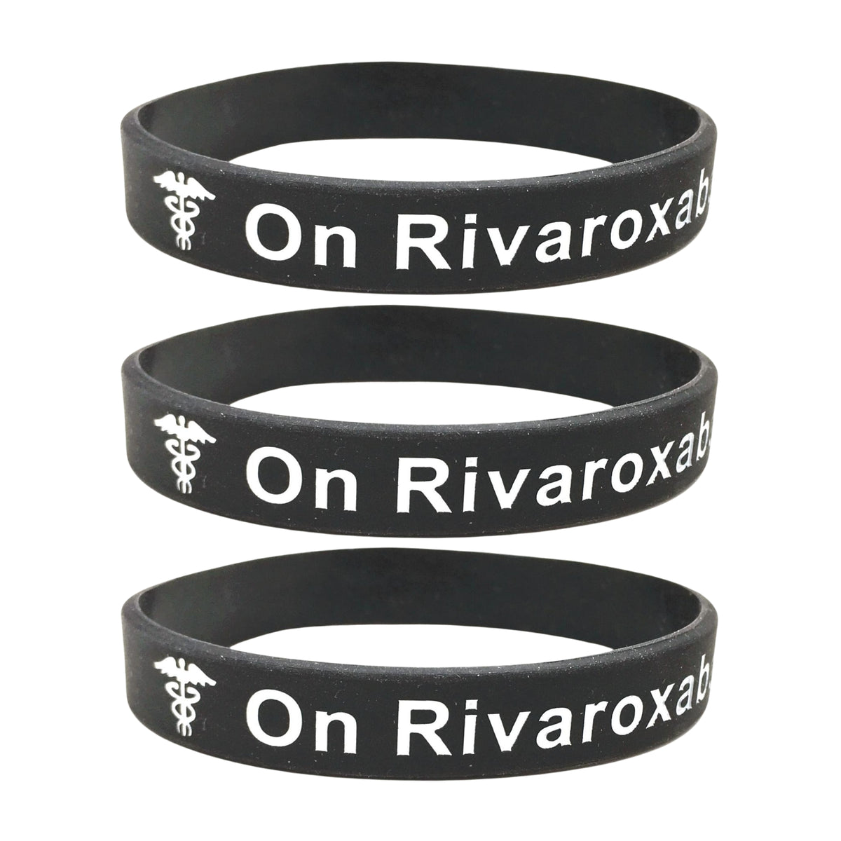 casual rivaroxaban wristband set of 3