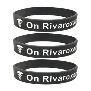 casual rivaroxaban wristband set of 3