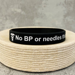 No blood clearance wristbands