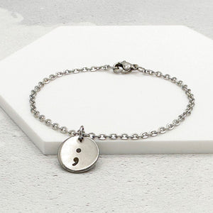 charm bracelet for ladies semicolon survivor jewellery