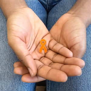 copd awareness ribbon pin orange gift