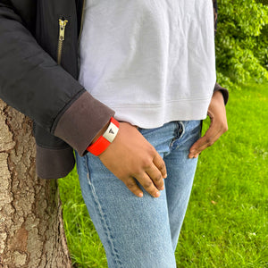 custom medical alert sports band red ladies