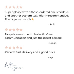 5 star product reviews for shoe tags