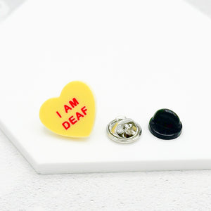 deaf awareness pin hearing aids